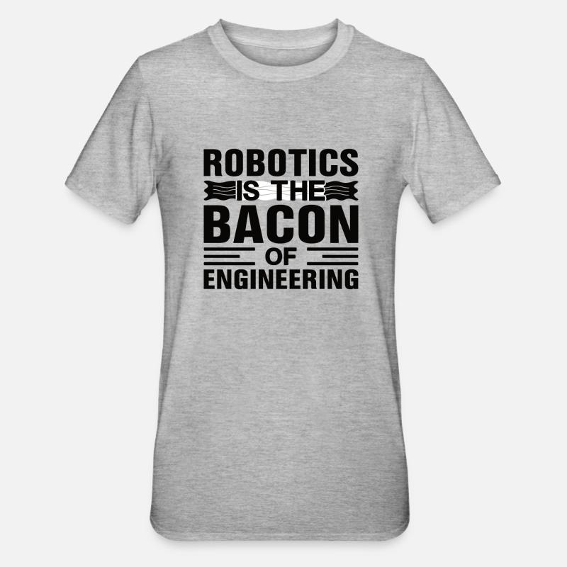 Roboter Programmierer Automatisierungstechniker - Unisex Polycotton T-Shirt - Grau meliert