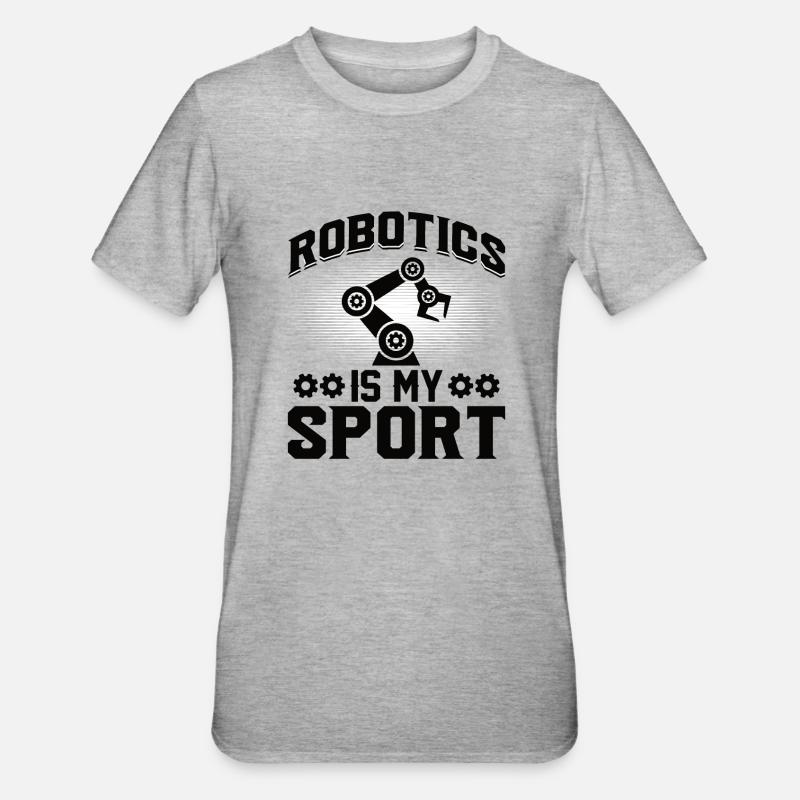 Robot Programmer Automation Technician - Unisex Polycotton T-Shirt - heather grey
