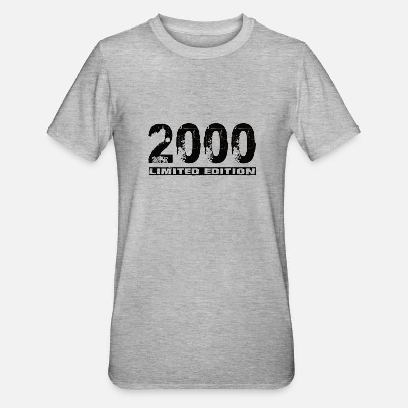 Édition limitée 2000 - T-shirt polycoton Unisexe - gris chiné