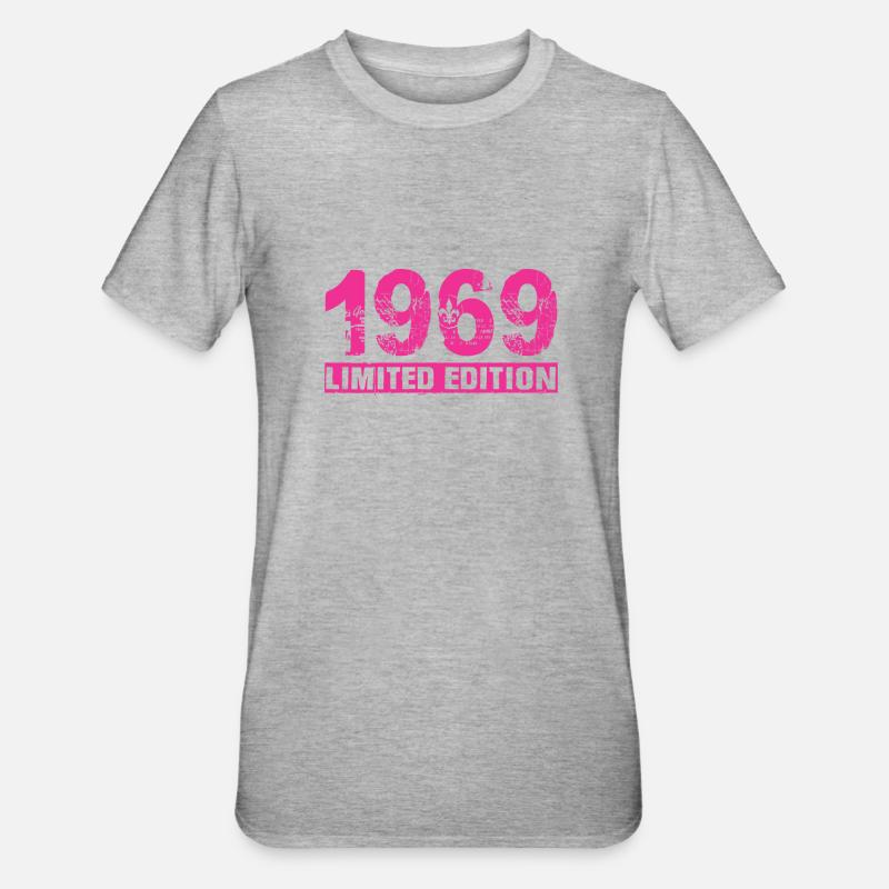 Édition limitée 1969 - T-shirt polycoton Unisexe - gris chiné
