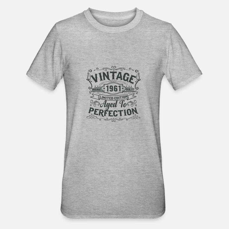 Édition limitée 1961 Millésime - T-shirt polycoton Unisexe - gris chiné
