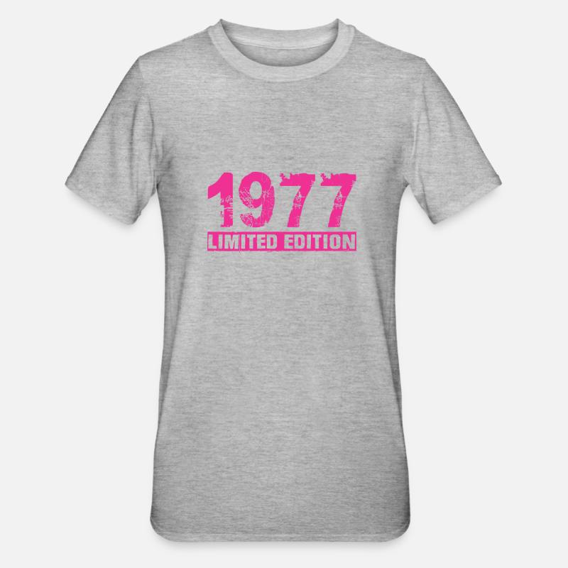 Édition limitée 1977 - T-shirt polycoton Unisexe - gris chiné