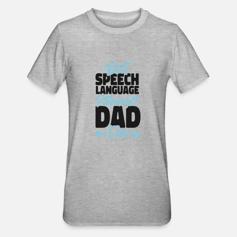 Speech Therapist Therapy Assistant - Unisex Polycotton T-Shirt - Grau meliert
