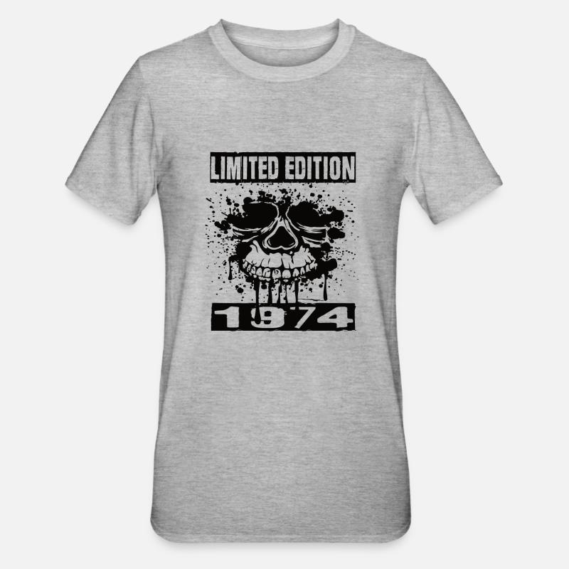 Édition limitée 1974 - T-shirt polycoton Unisexe - gris chiné
