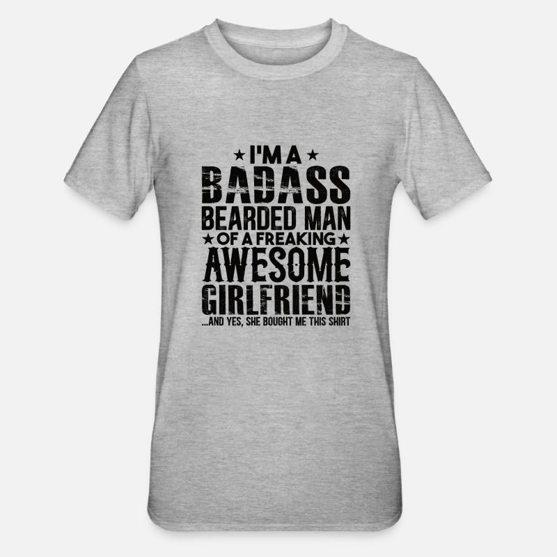 Bart Partner Relationship Girlfriend Gift - T-shirt polycoton Unisexe - gris chiné