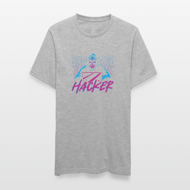 Hacker Hacking Computer Nerd Network Developer T-shirt polycoton Unisexe