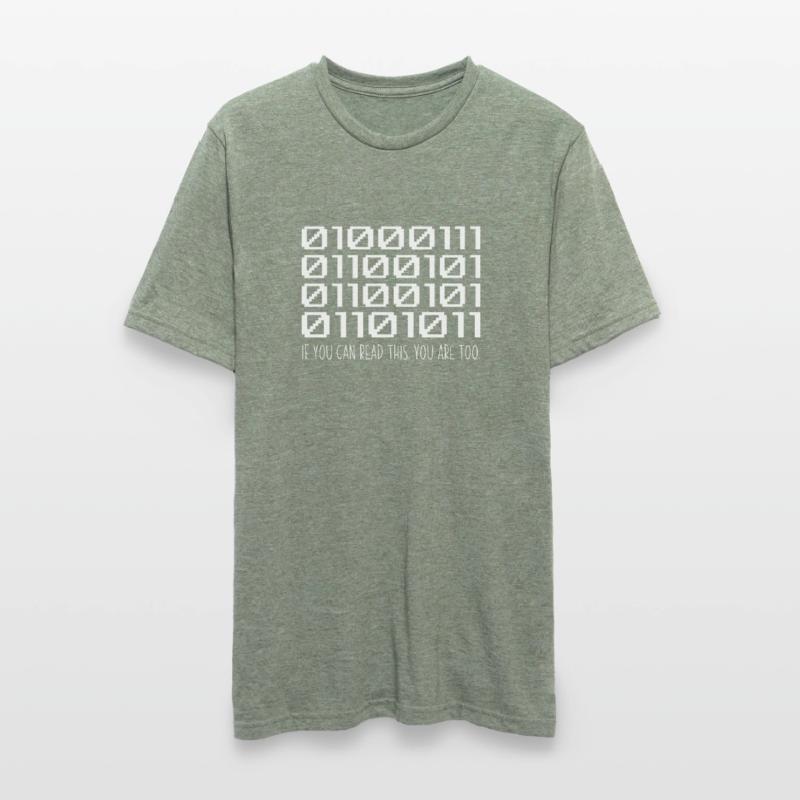 Cool Computer Binary Code Programmeur Développeur T-shirt polycoton Unisexe