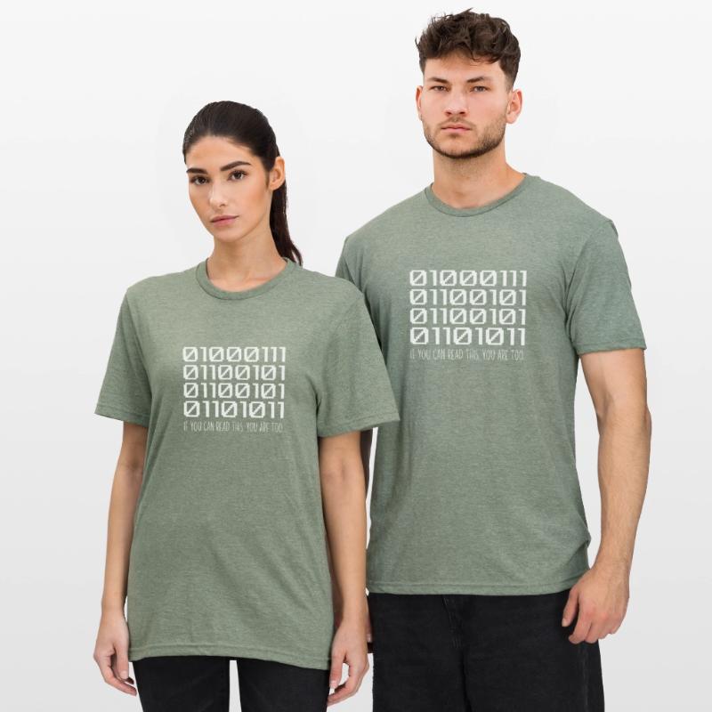 Cool Computer Binary Code Programmer Developer Unisex Polycotton T-Shirt