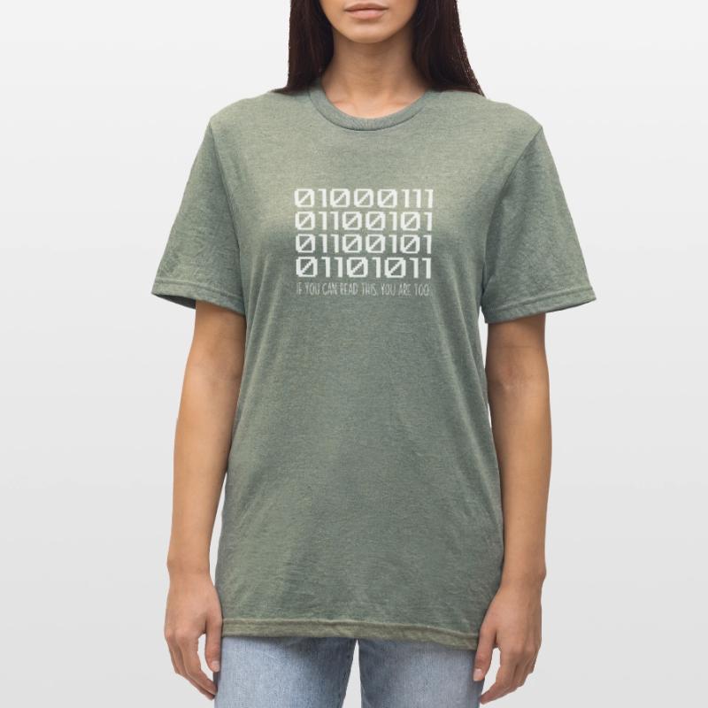 Cool Computer Binary Code Programmer Developer Unisex Polycotton T-Shirt