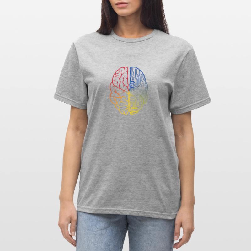 Programmierer HTML - Entwickler Programmieren Brain Fun Unisex Polycotton T-Shirt