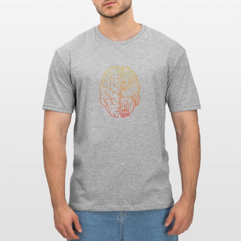 Programmierer HTML - Entwickler Programmierung Brain Cool Unisex Polycotton T-Shirt