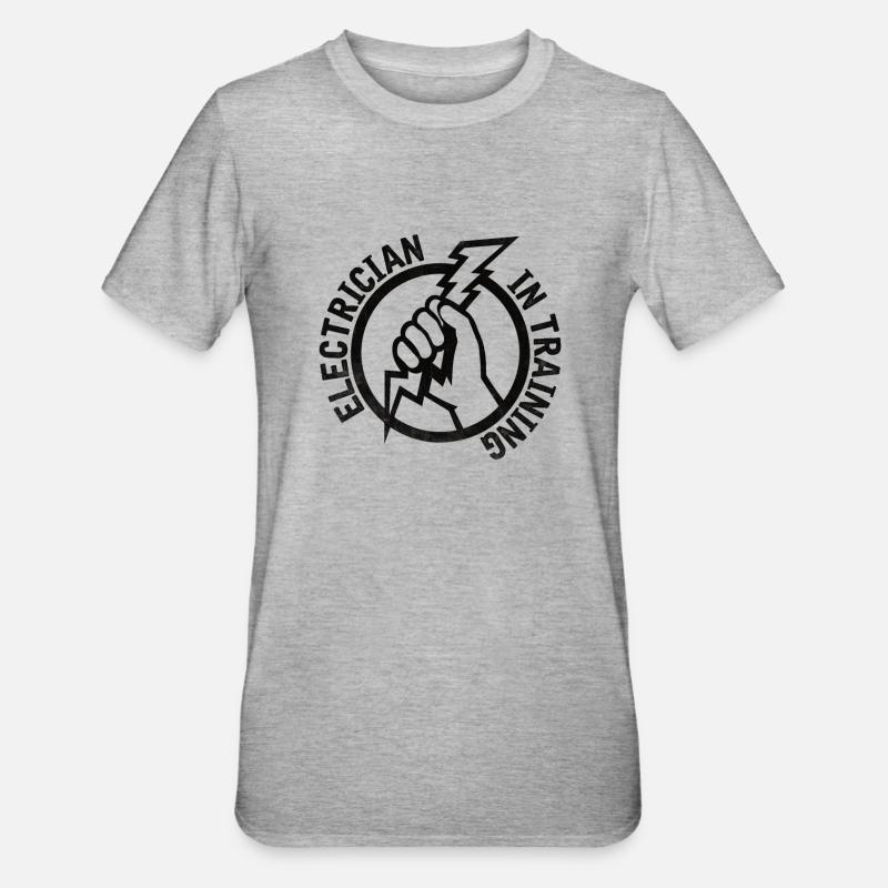Electrician Electrical Engineering Training Electronics - Unisex Polycotton T-Shirt - heather grey