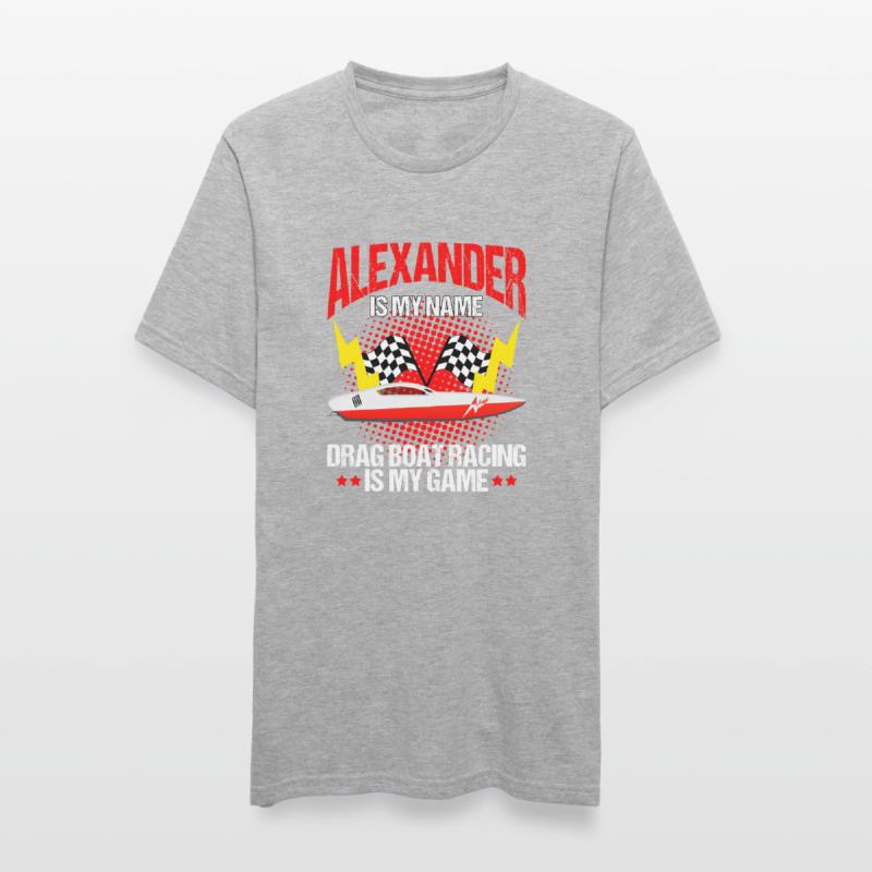 Conception de bateaux de course pour les courses de dragsters T-shirt polycoton Unisexe