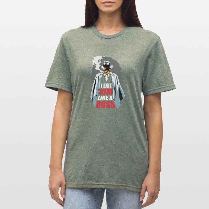 I Exit VIM Like a Boss for Linux Coder and Hacker Unisex Polycotton T-Shirt