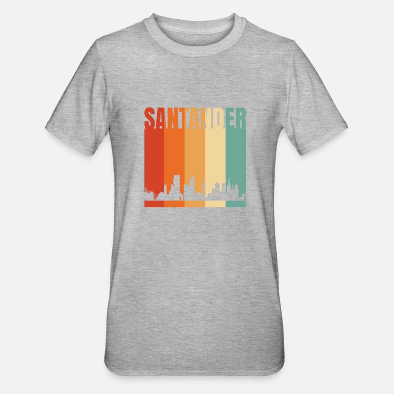 Santander - T-shirt polycoton Unisexe - gris chiné