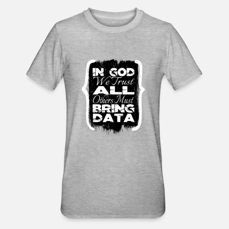 bday programming language computer science - Unisex Polycotton T-Shirt - heather grey