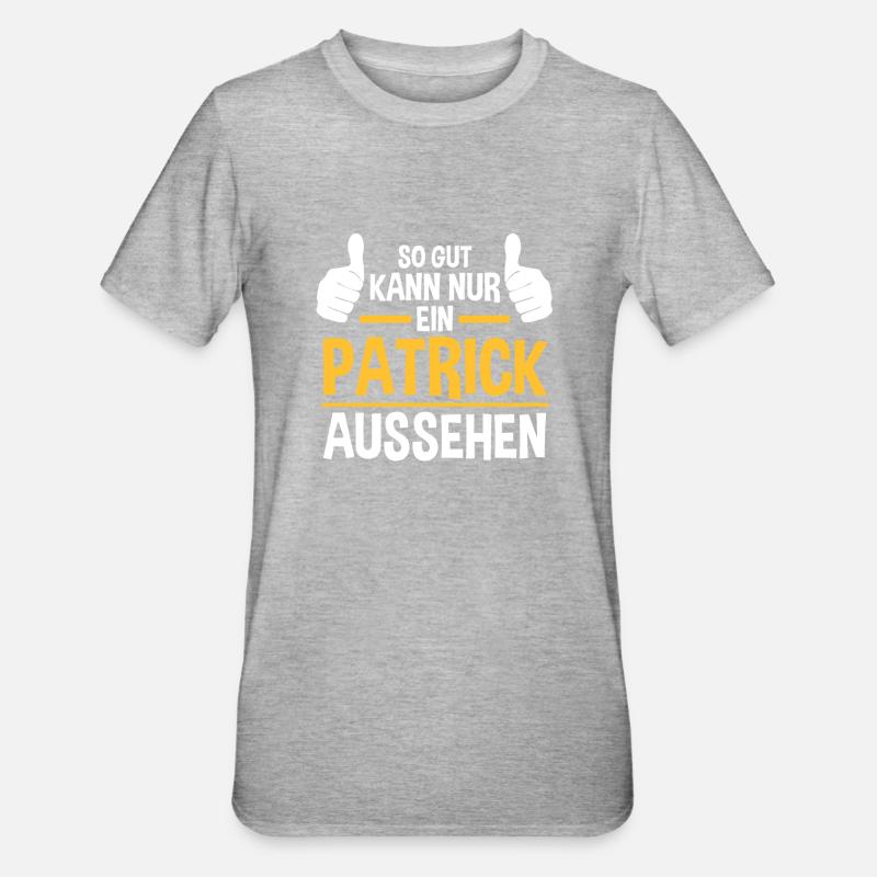 Patrick - Unisex Polycotton T-Shirt - Grau meliert
