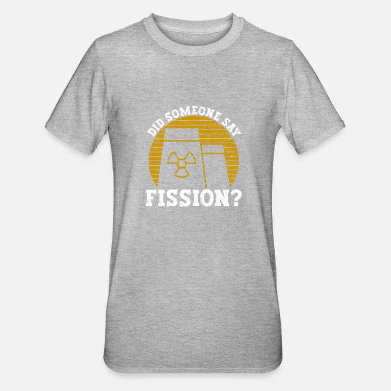 Kernkraftwerk Und Nuklearstrahlung - T-shirt polycoton Unisexe - gris chiné