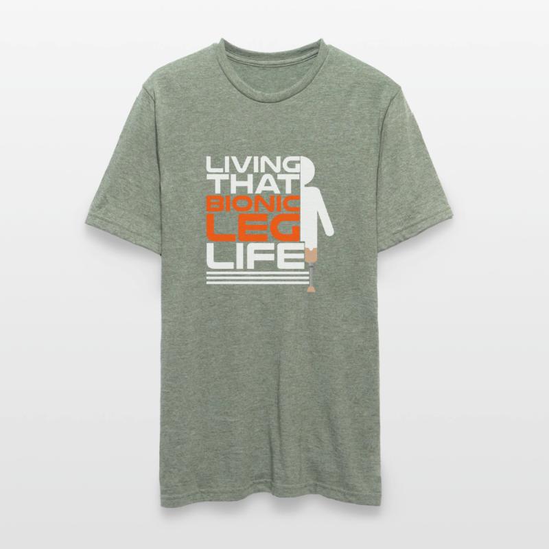 Conception de prothèses de jambe et prothèses de jambe T-shirt polycoton Unisexe