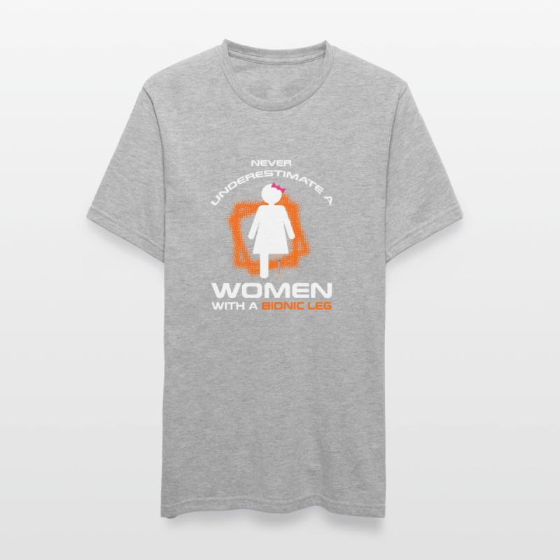 Conception de prothèses de jambe et prothèses de jambe T-shirt polycoton Unisexe