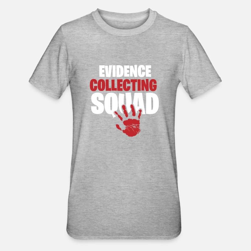 Forensic Scientist Costume - Unisex Polycotton T-Shirt - heather grey