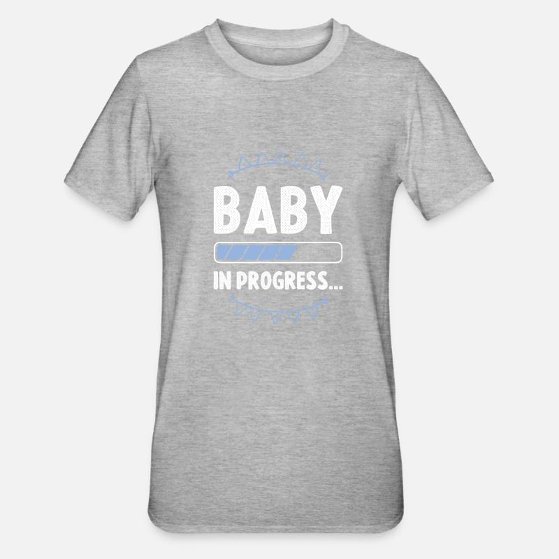 Bébé en cours - T-shirt polycoton Unisexe - gris chiné