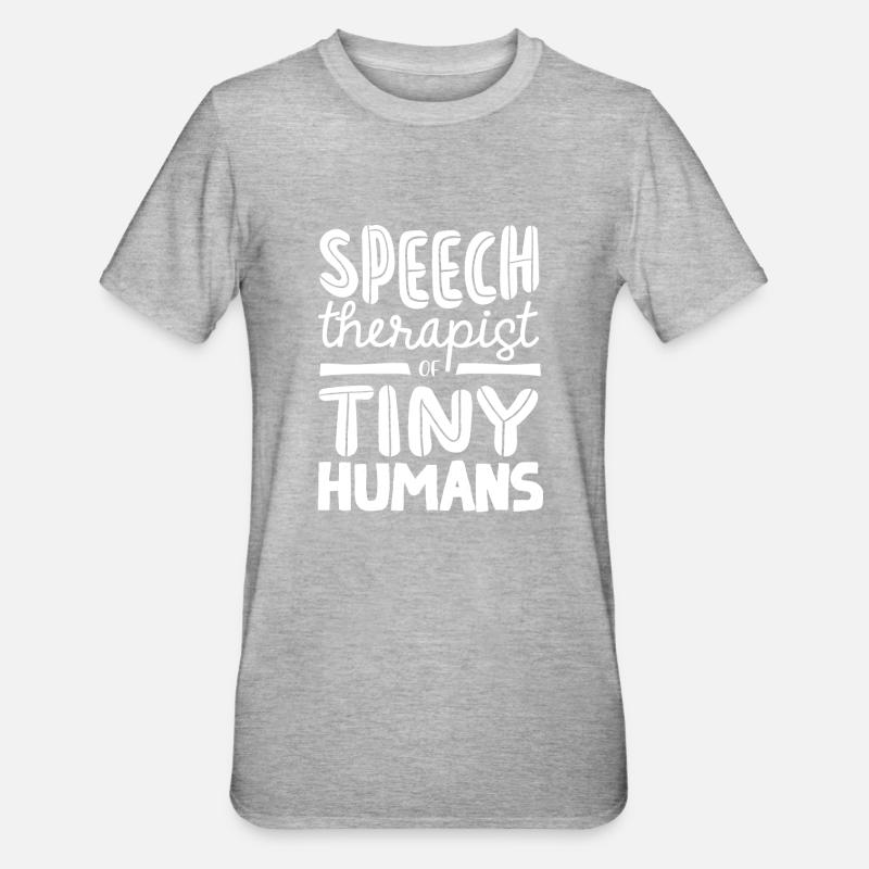 Speech-language pathology, speech-language pathologist - Unisex Polycotton T-Shirt - heather grey