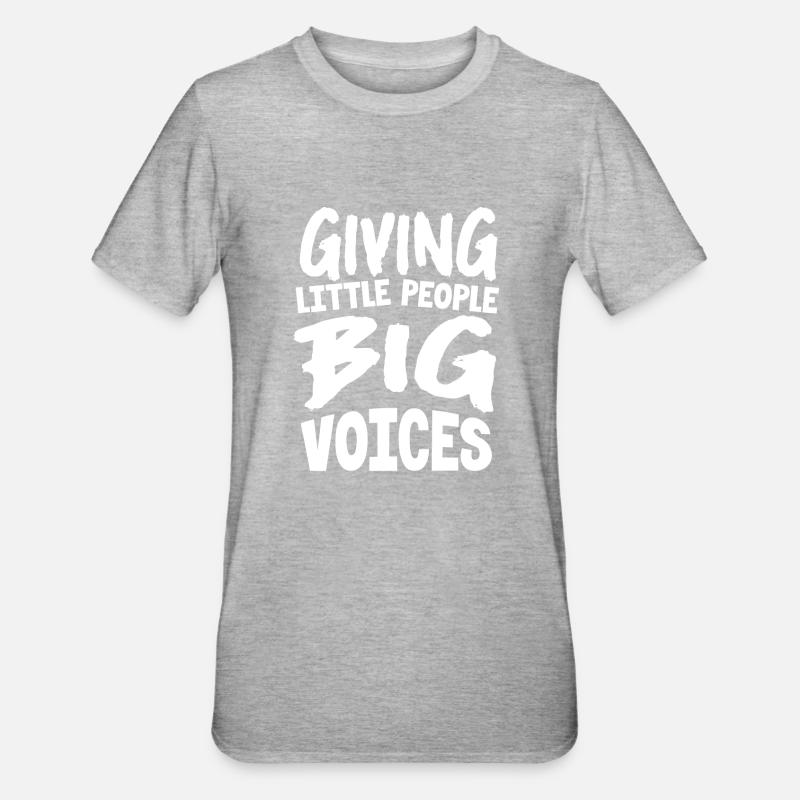 Speech-language pathology, speech-language pathologist - Unisex Polycotton T-Shirt - heather grey