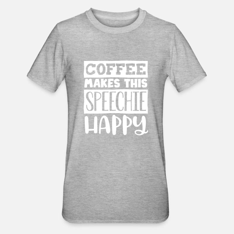 Speech-language pathology, speech-language pathologist - Unisex Polycotton T-Shirt - heather grey