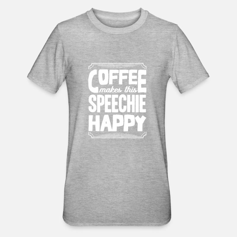 Speech-language pathology, speech-language pathologist - Unisex Polycotton T-Shirt - heather grey