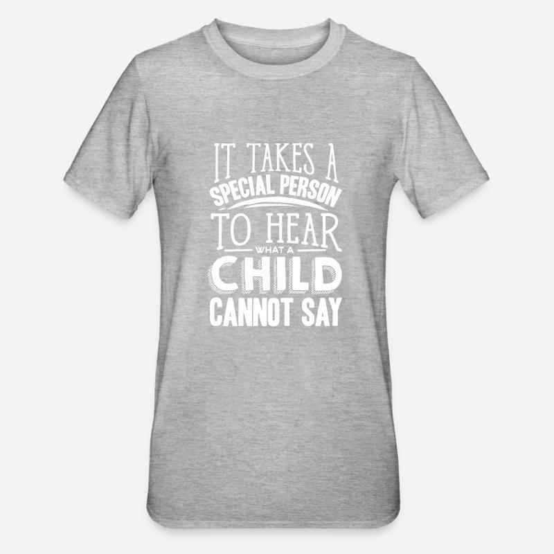 Speech-language pathology, speech-language pathologist - Unisex Polycotton T-Shirt - heather grey