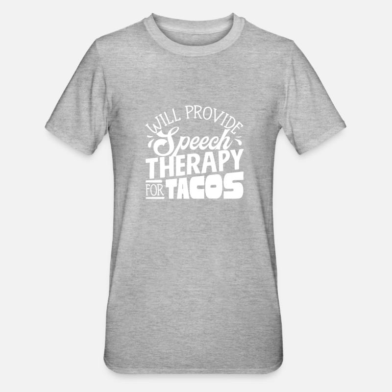 Speech-language pathology, speech-language pathologist - Unisex Polycotton T-Shirt - heather grey