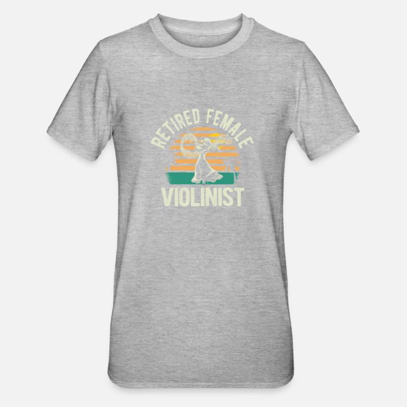 Violon Violon Retiré - T-shirt polycoton Unisexe - gris chiné