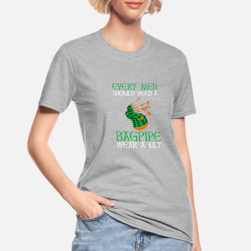 Conception de cornemuse pour la fierté écossaise et la cornemuse T-shirt polycoton Unisexe