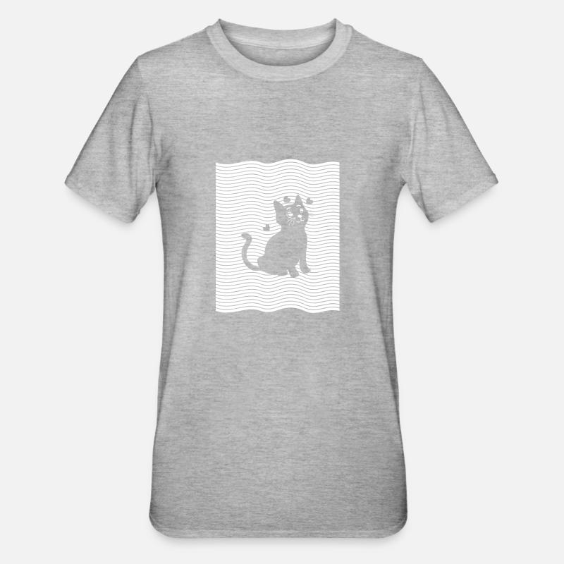 CHATON - T-shirt polycoton Unisexe - gris chiné