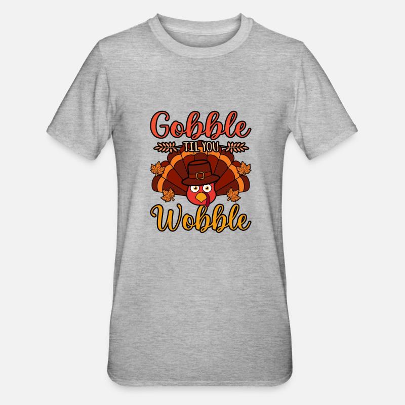 Dévorez-les jusqu’à ce qu’ils - T-shirt polycoton Unisexe - gris chiné