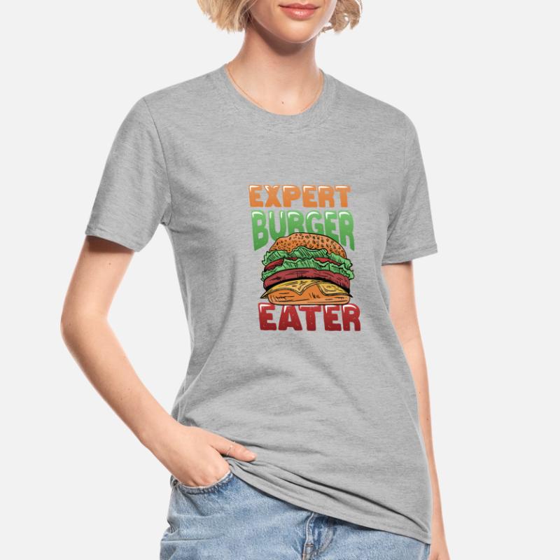 Expert Burger Eater Cheeseburger Unisex Polycotton T-Shirt