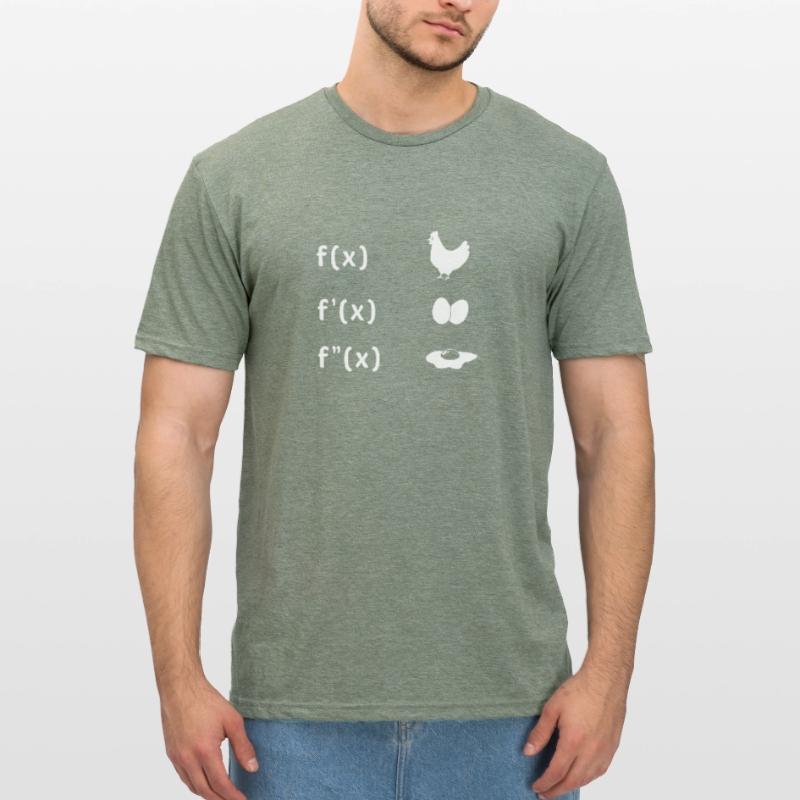 Derivative Function Chicken Egg Fried Egg Maths Unisex Polycotton T-Shirt
