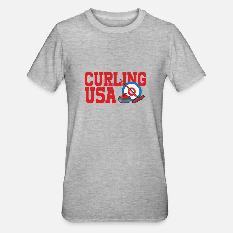 Locken - Unisex Polycotton T-Shirt - Grau meliert