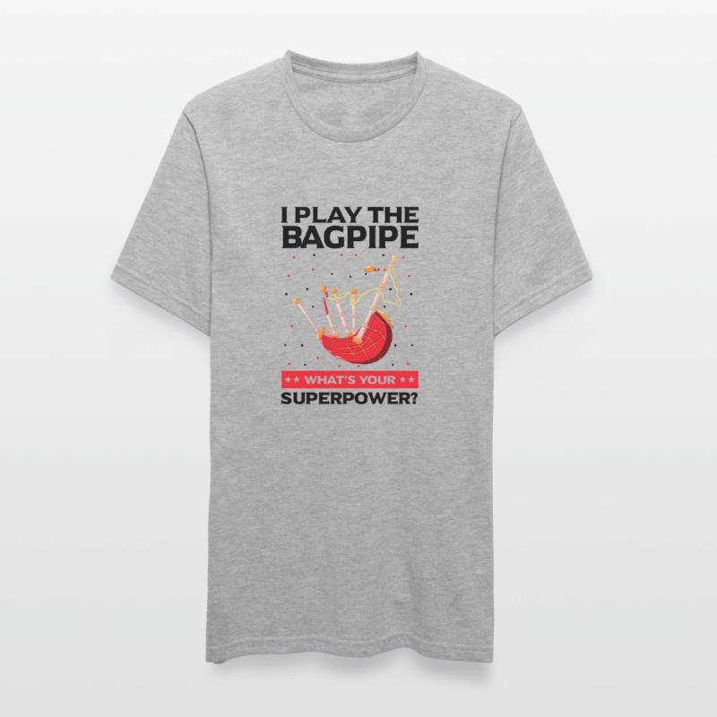 Conception de cornemuse pour Scotland Pride et cornemuse T-shirt polycoton Unisexe