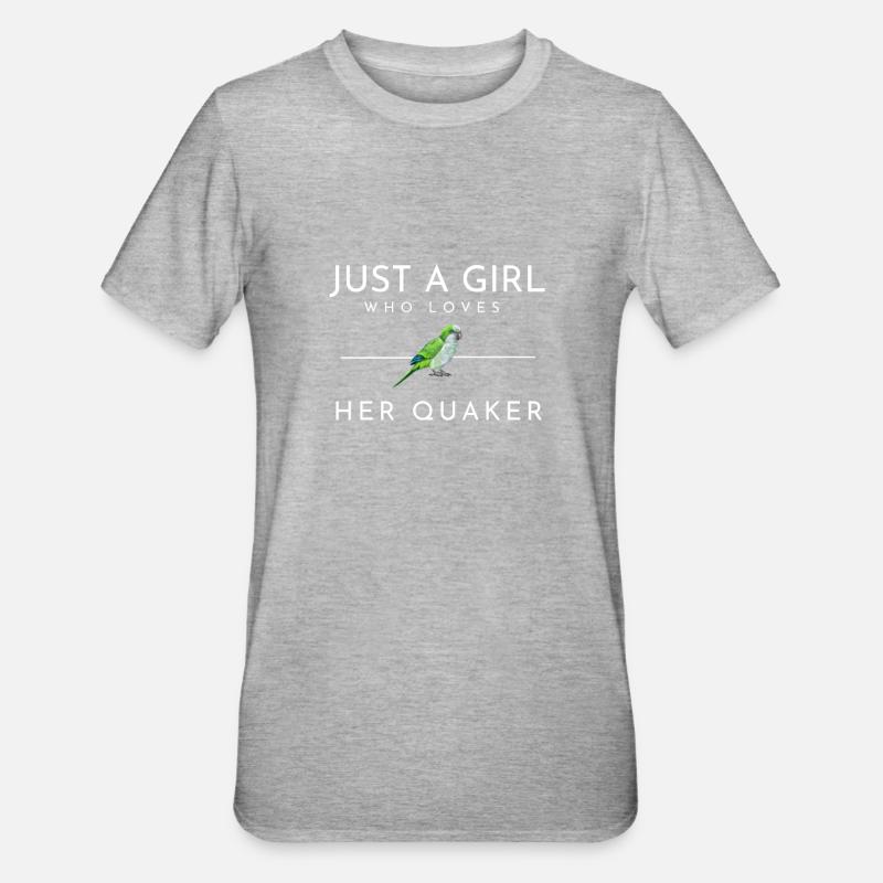 Blue Quaker Parrot Maman - T-shirt polycoton Unisexe - gris chiné