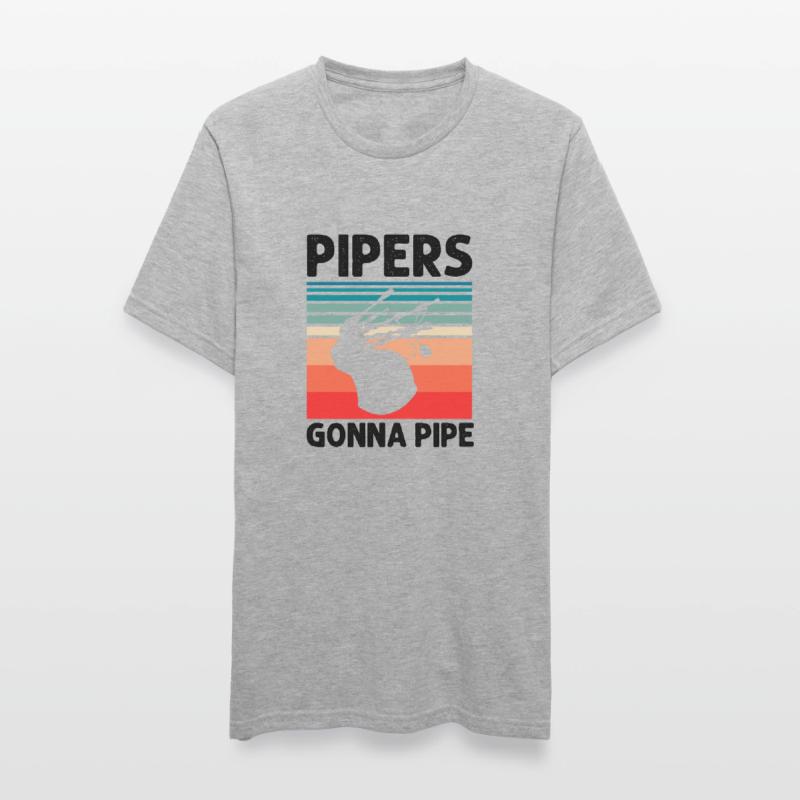 Conception de cornemuse pour Scotland Pride et cornemuse T-shirt polycoton Unisexe