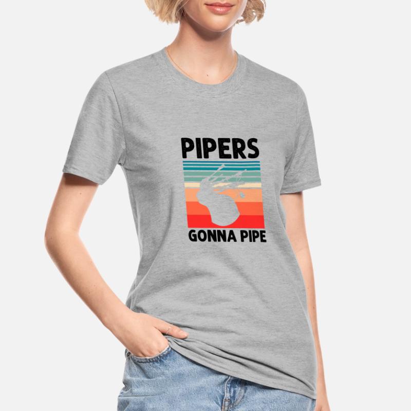 Conception de cornemuse pour Scotland Pride et cornemuse T-shirt polycoton Unisexe