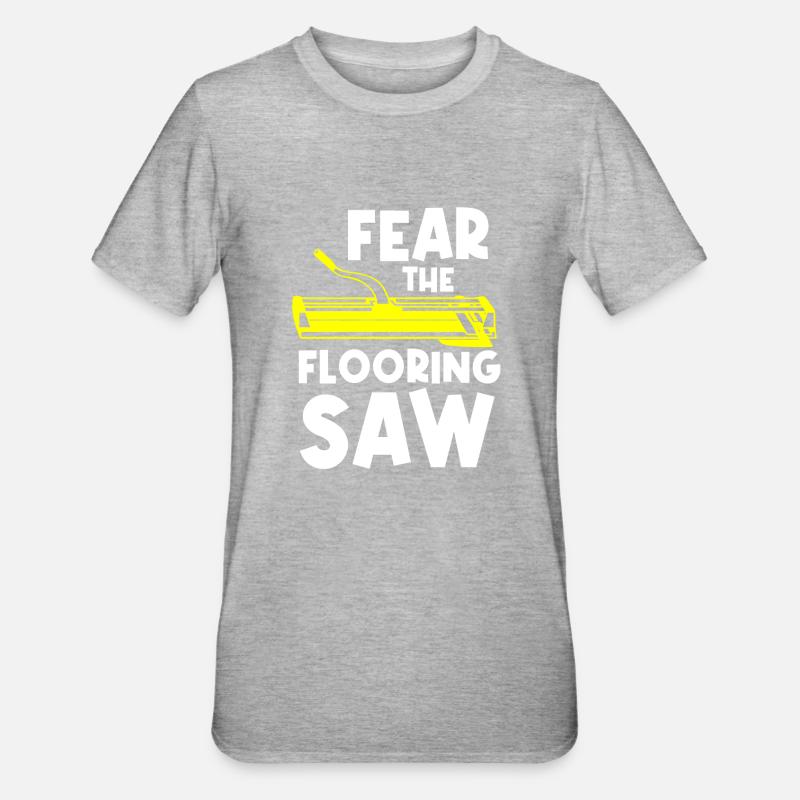 Floorers, tilers, tilers - Unisex Polycotton T-Shirt - heather grey