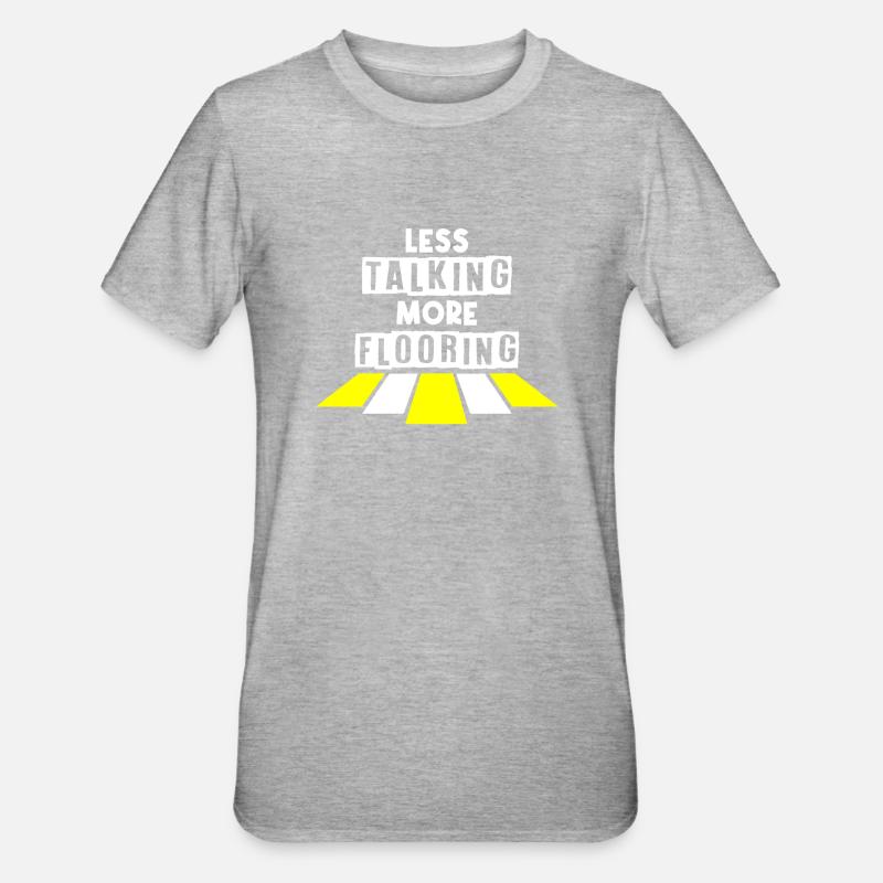 Floor layers, tilers, tilers - Unisex Polycotton T-Shirt - heather grey