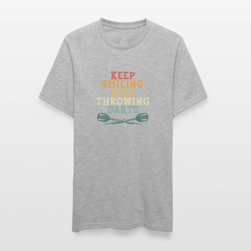 Keep smiling, keep throwing darts Unisex Polycotton T-Shirt