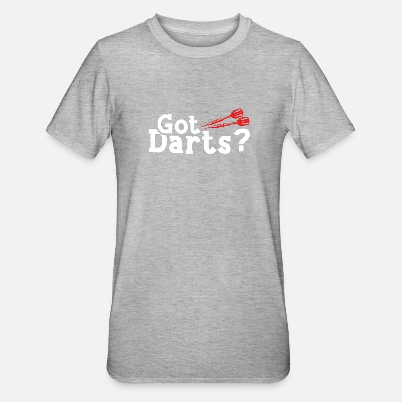 Jouer aux fléchettes - T-shirt polycoton Unisexe - gris chiné