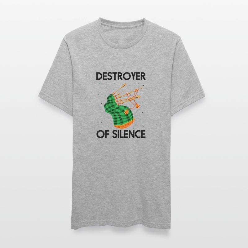 Conception de cornemuse pour Scotland Pride et cornemuse T-shirt polycoton Unisexe