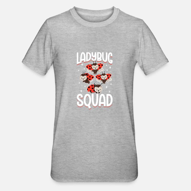 Ladybug Ladybug Entomology Insects - Unisex Polycotton T-Shirt - heather grey