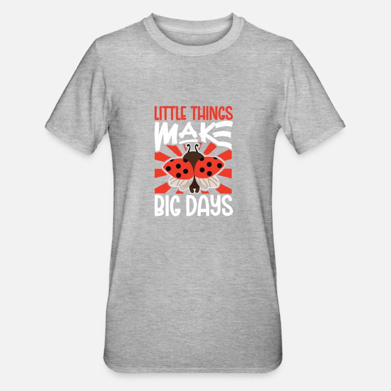 Ladybug Ladybug Entomology Insects - Unisex Polycotton T-Shirt - heather grey